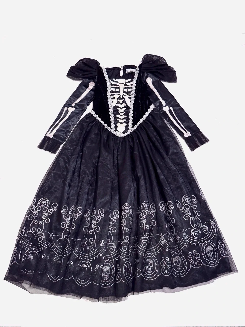 Chasing Fireflies Wishcraft Skeleton Princess Day of the Dead Dress Black 6